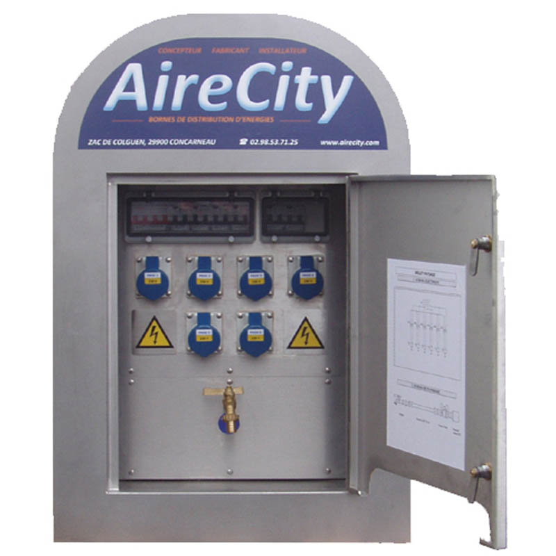 borne hors sol 8300 aireservices airecity place de marche