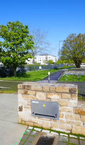 bornes encastrables airecity by aireservice pour place de marché
