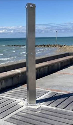 douche de plage AIRESERVICES AIRECITY SUR CAILLEBOTIS BELLE ILE INOX 316 L