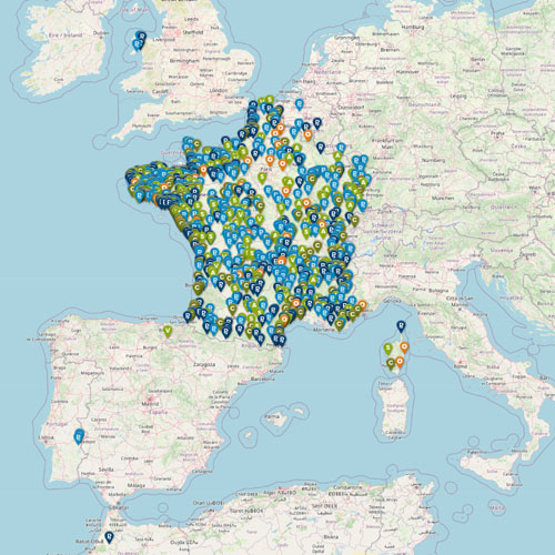 Carte des aires AIRESERVICES